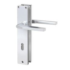 ZB4100 Langskilt med vrider og nøkkelhull. CC72. Alu